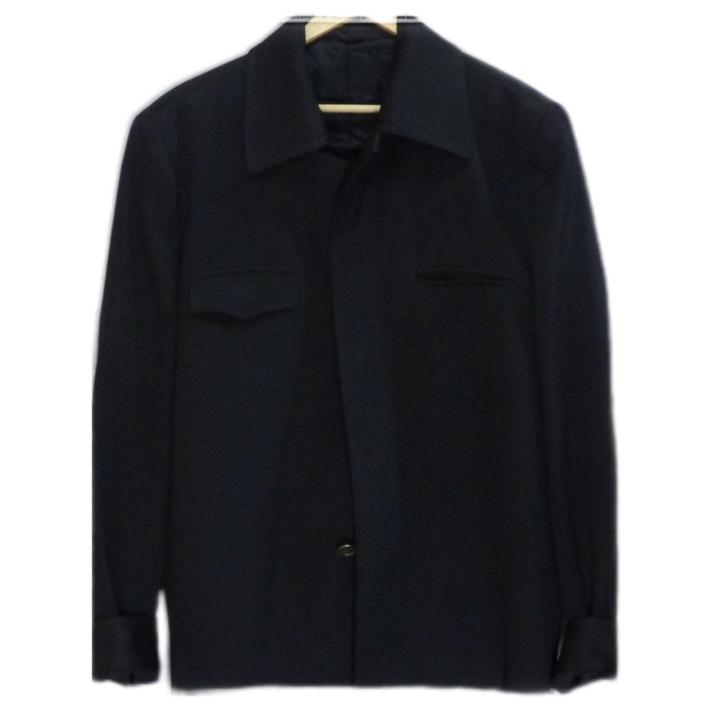 CNC Costume National Heavy Winter Car Coat Black Large